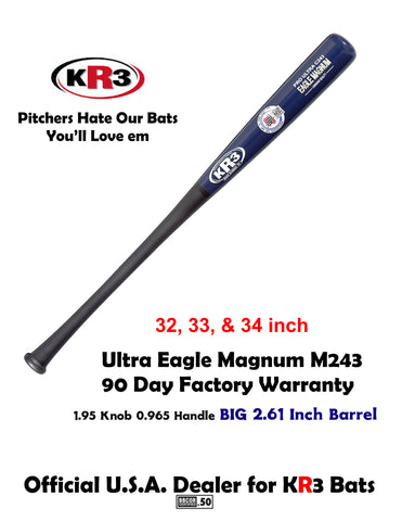 KR3 C243 Eagle Maple Ultra Composite Wood Baseball Bat 2.61 Large Barrel